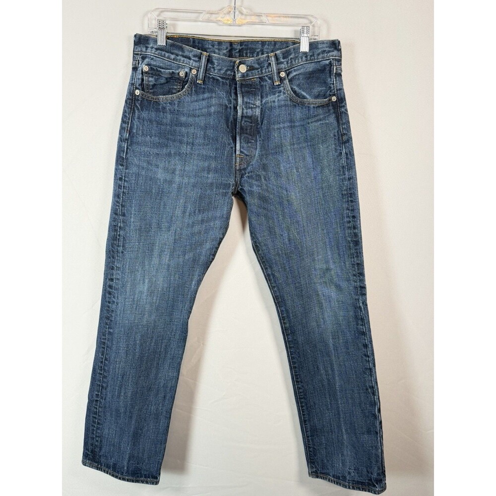 Levi’s 501 Original Men’s Jeans W34 L30 Blue Straight Leg Button Fly 100% Cotton